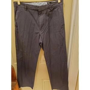 Banana Republic Dress Chino Pants Mens 33x30 Black FlatFront